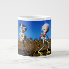 Fubby's die elkaars Valentijn zijn. ジャンボコーヒーマグカップ