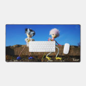 Fubby's die elkaars Valentijn zijn. デスクマット (キーボード&マウス)