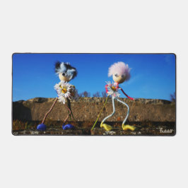 Fubby's die elkaars Valentijn zijn. デスクマット