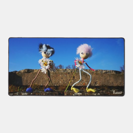 Fubby's die elkaars Valentijn zijn. デスクマット (正面)