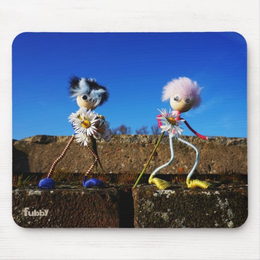 Fubby's die elkaars Valentijn zijn. マウスパッド (正面)