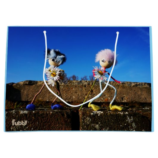 Fubby's die elkaars Valentijn zijn. ラージペーパーバッグ (正面)