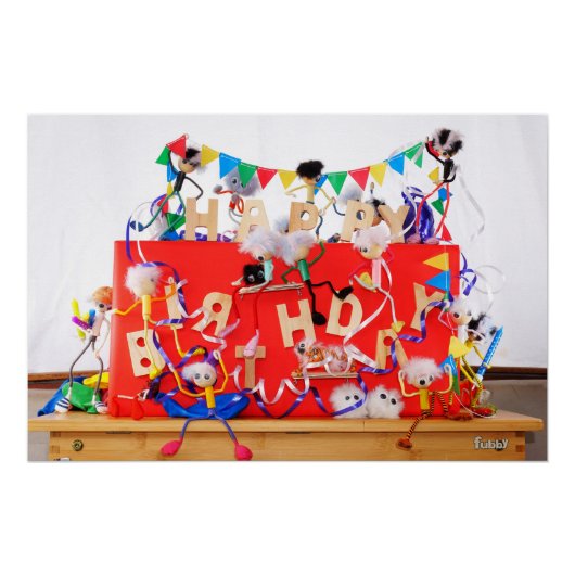 Fubby's die feest vieren voor verjaardag. ポスター (正面)