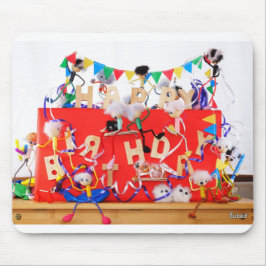 Fubby's die feest vieren voor verjaardag. マウスパッド