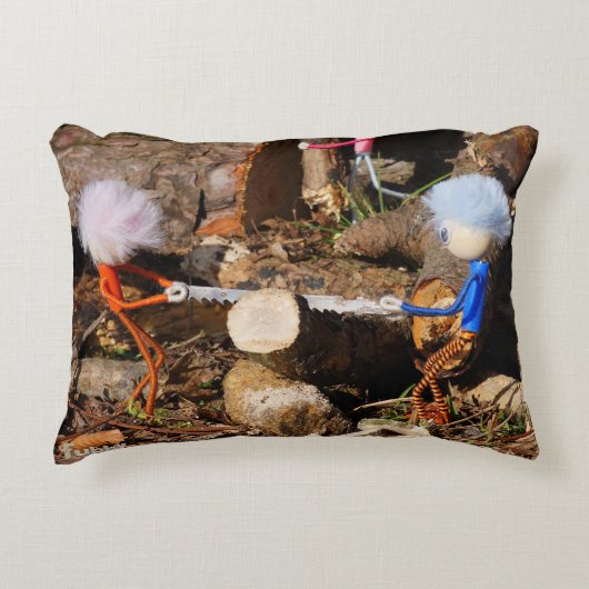 Fubby's die hout zagen. アクセントクッション (正面)