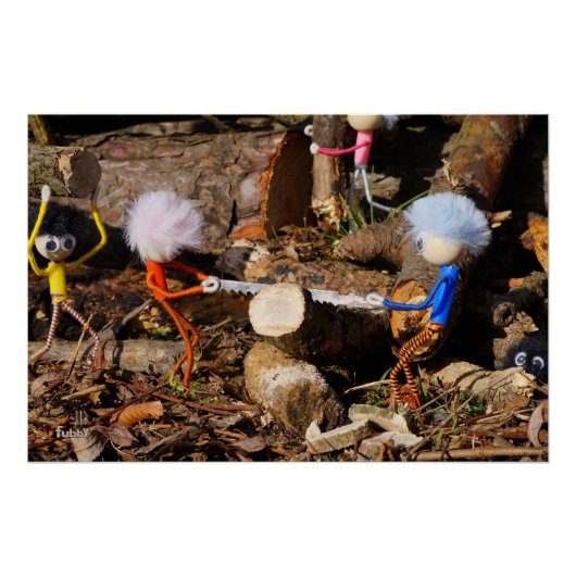 Fubby's die hout zagen. ポスター (正面)