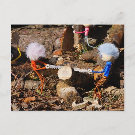 Fubby's die hout zagen. ポストカード (正面)