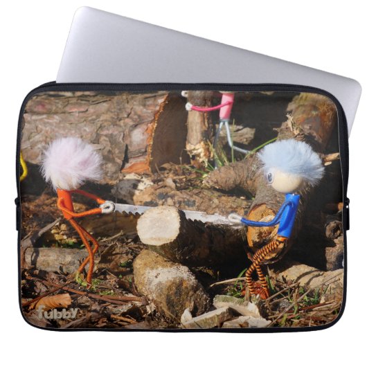 Fubby's die hout zagen. ラップトップスリーブ (正面)