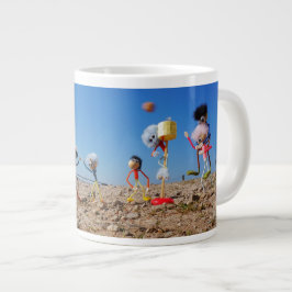 Fubby's die korfballen, winnen of verliezen. ジャンボコーヒーマグカップ