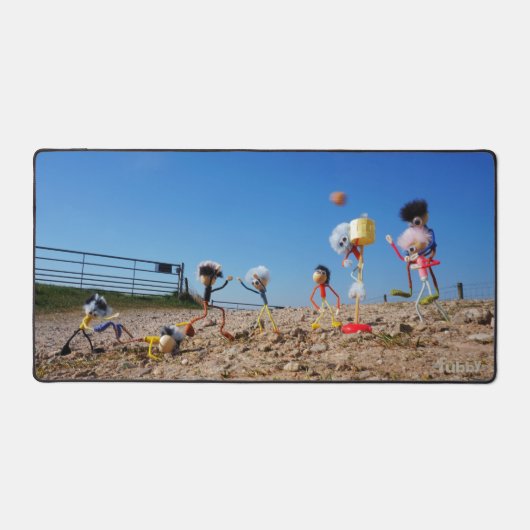 Fubby's die korfballen, winnen of verliezen. デスクマット (正面)