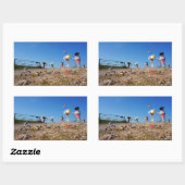 Fubby's die korfballen, winnen of verliezen. 長方形シール (シート)