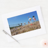 Fubby's die korfballen, winnen of verliezen. 長方形シール (封筒)