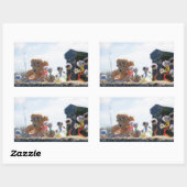 Fubby's die madeliefjes naar een Beer brengen. 長方形シール (シート)