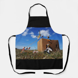 Fubby's die spelen met veren en vliegen. エプロン