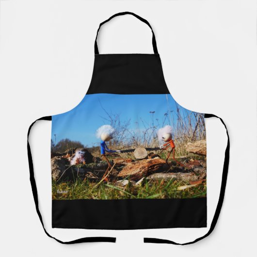 Fubby's die stam van boom doorzagen. エプロン (正面)