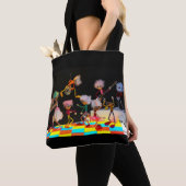 Fubby's in de disco, genieten van het uitgaan. トートバッグ (クローズアップ)