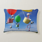 Fubby's in luchtballonnen die op avontuur gaan. アクセントクッション (裏面)