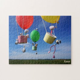Fubby's in luchtballonnen die op avontuur gaan. ジグソーパズル