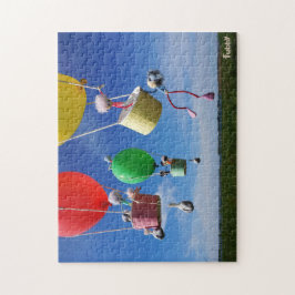 Fubby's in luchtballonnen die op avontuur gaan. ジグソーパズル