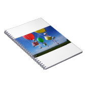 Fubby's in luchtballonnen die op avontuur gaan. ノートブック (右側)