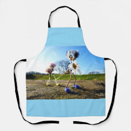 Fubby's in natuur met madeliefjes. エプロン