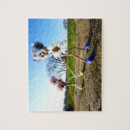 Fubby's in natuur met madeliefjes. ジグソーパズル