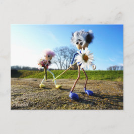 Fubby's in natuur met madeliefjes. ポストカード