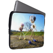 Fubby's in natuur met madeliefjes. ラップトップスリーブ (正面右)