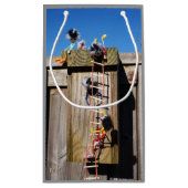 Fubby's in vogelhuisje met touwladder. スモールペーパーバッグ (裏面)