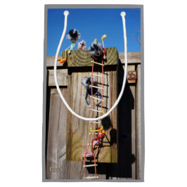 Fubby's in vogelhuisje met touwladder. スモールペーパーバッグ
