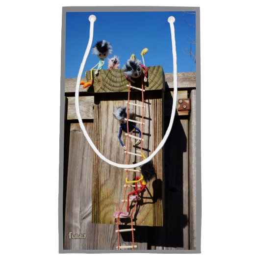 Fubby's in vogelhuisje met touwladder. スモールペーパーバッグ (正面)