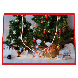 Fubby's in Winterwonderland. ラージペーパーバッグ