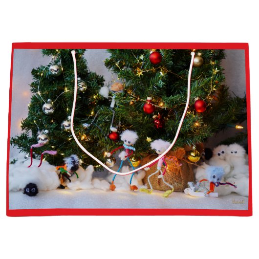 Fubby's in Winterwonderland. ラージペーパーバッグ (正面)