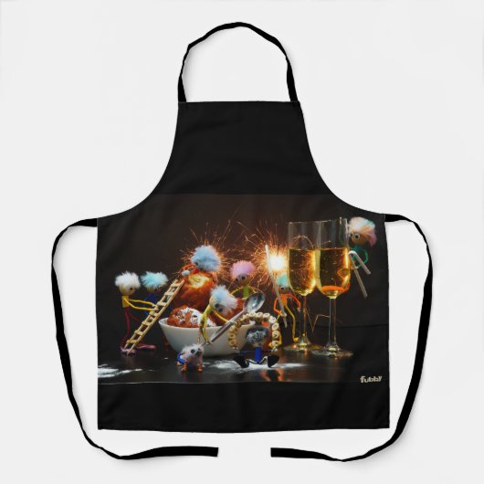 Fubby's met Jaarwisseling bij feestdagen. エプロン (正面)