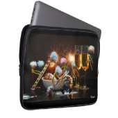 Fubby's met Jaarwisseling bij feestdagen. ラップトップスリーブ (正面右)