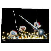 Fubby's met Kerstdecoratie in Kerstsfeer. ラージペーパーバッグ (裏面)