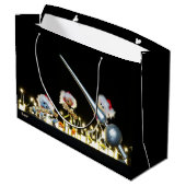 Fubby's met Kerstdecoratie in Kerstsfeer. ラージペーパーバッグ (裏面アングル)