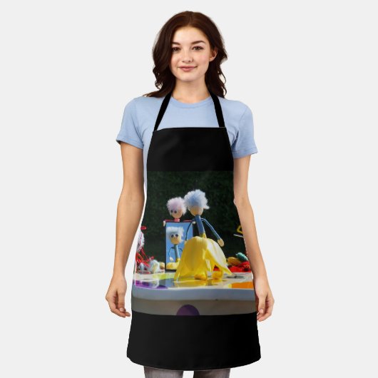 Fubby's met Tulpen jurk bij atelier. エプロン (着用した状態)