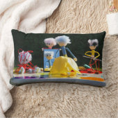 Fubby's met Tulpen jurk bij atelier. ランバークッション (ブランケット)