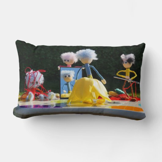 Fubby's met Tulpen jurk bij atelier. ランバークッション (正面)