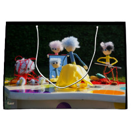 Fubby's met Tulpen jurk bij atelier. ラージペーパーバッグ