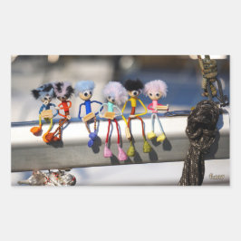 Fubby's op giek in 'Manhatten' poster. 長方形シール