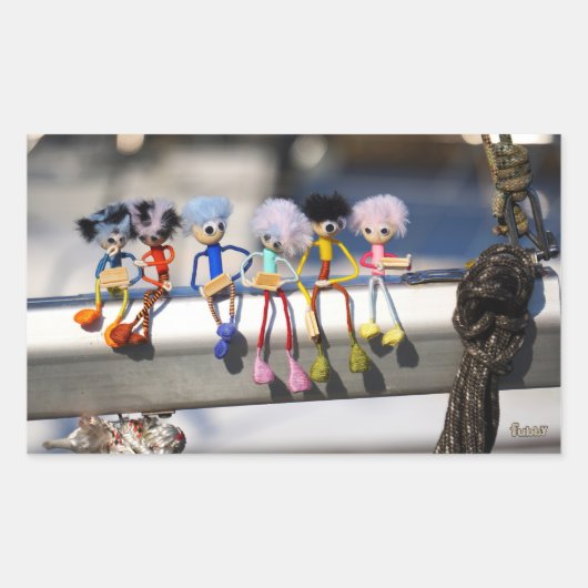 Fubby's op giek in 'Manhatten' poster. 長方形シール (正面)