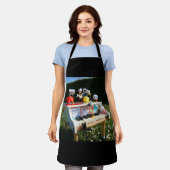 Fubby's op piano die muziek maken en dansen. エプロン (着用した状態)