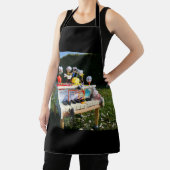 Fubby's op piano die muziek maken en dansen. エプロン (インサイチュ)