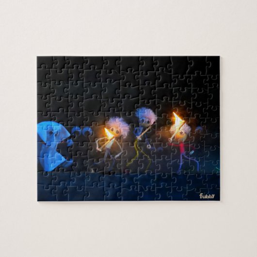 Fubby's op spooktocht, halloween grap. ジグソーパズル (横)