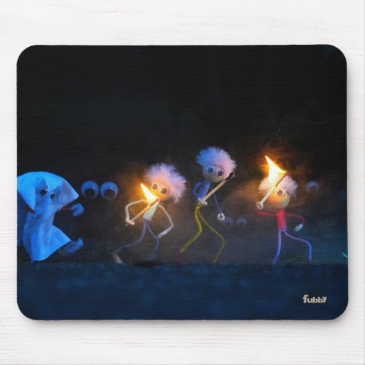 Fubby's op spooktocht, halloween grap. マウスパッド (正面)