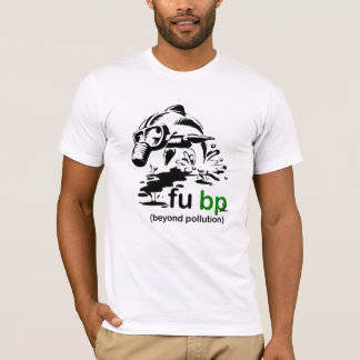 fubpの石油流出のイルカのTシャツ Tシャツ