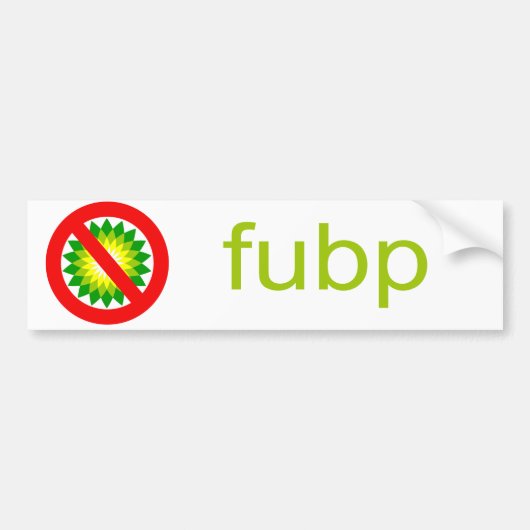 FUBP バンパーステッカー (正面)