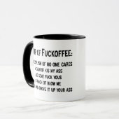 Fuc*kおもしろいオフのコーヒー、彼のためのおもしろいギフトアイディア マグカップ (正面左)